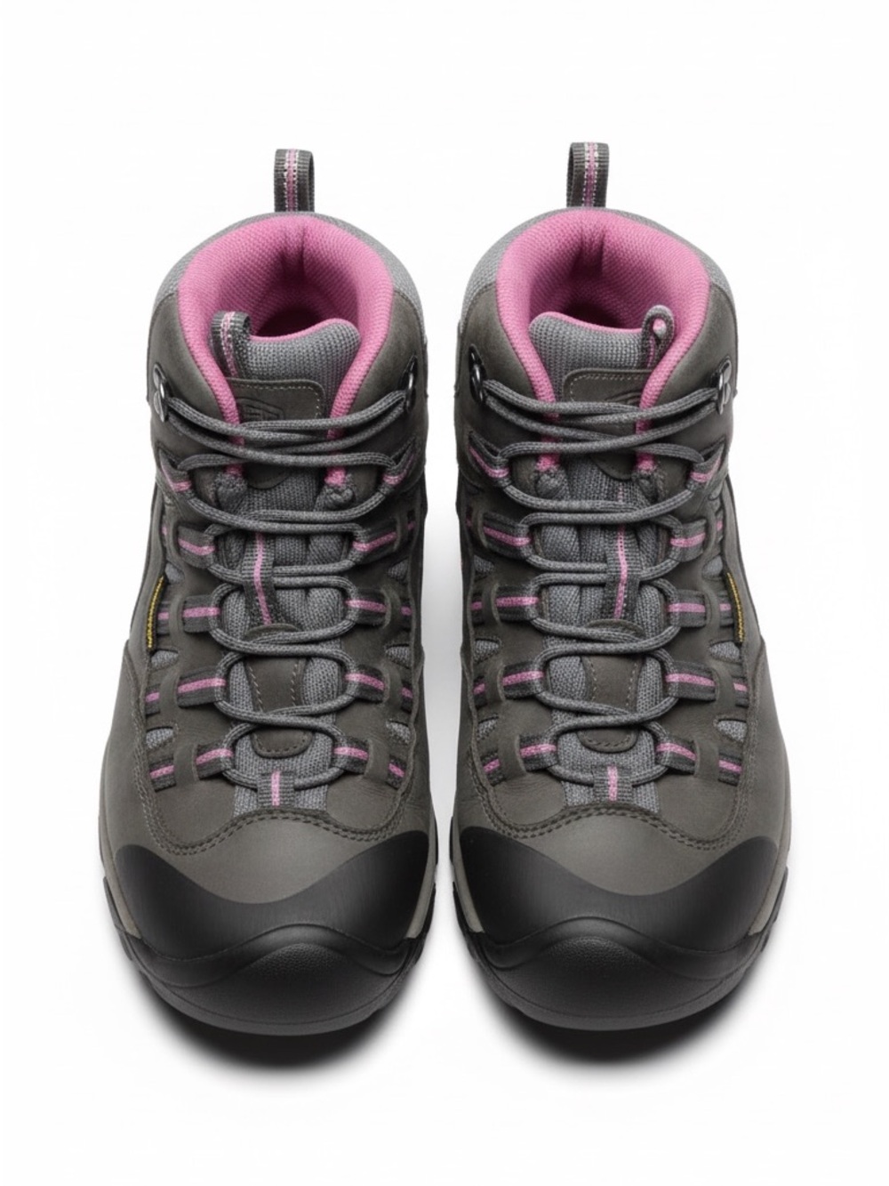KEEN Waterproof Hiking Boots Brown Purple Trail Outdoor Shoes Girls Size 4